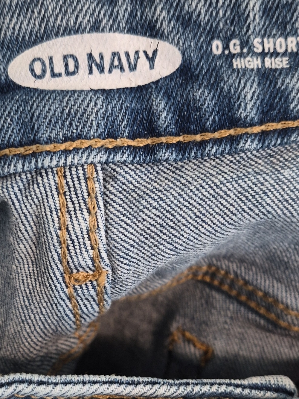Old Navy Light Blue Distressed Denim Shorts - Picture 2 of 8